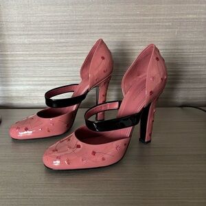 NWT Bottega Venets pink floral heels size 40